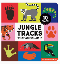 Load image into Gallery viewer, Jungle Tracks "Lift the Flap" Board Book
