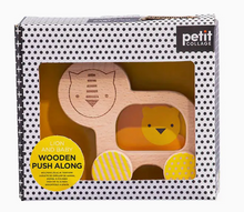 Load image into Gallery viewer, Wooden Lion Push-Along Toy

