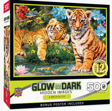 Load image into Gallery viewer, Glow in the Dark 500pc A Watchful Eye Puzzle
