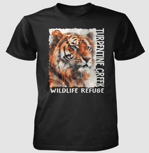 Load image into Gallery viewer, Black Tiger Splatter Poster Adult T-Shirt
