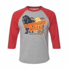 Load image into Gallery viewer, Athletic Safari Lion Youth 3/4 Sleeve Baseball Tee
