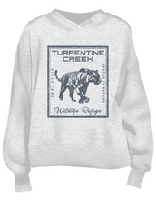 Load image into Gallery viewer, Light Grey Morocco Tiger Crew Sweatshirt
