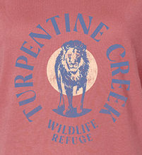 Load image into Gallery viewer, Poised Lion Pink Ladies V-Neck T-Shirt
