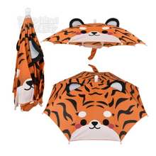 Load image into Gallery viewer, Kids Tiger Umbrella Hat
