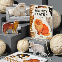 Load image into Gallery viewer, Moody Cats Sticker Book
