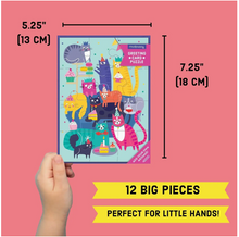 Load image into Gallery viewer, Cat Party Greeting Card Puzzle

