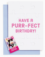 Load image into Gallery viewer, Purr-fect Cat Birthday Card Puzzle

