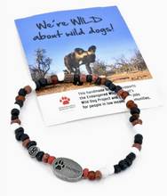 Load image into Gallery viewer, Wild about Wild Dogs South African Relate Bracelet
