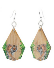 Load image into Gallery viewer, Tiger Bamboo Earrings
