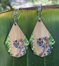 Load image into Gallery viewer, Tiger Bamboo Earrings
