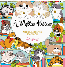 Load image into Gallery viewer, A Million Kittens : Adorable Feline Coloring Book
