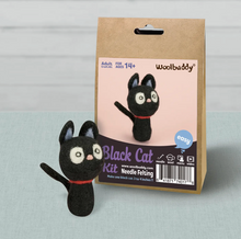 Load image into Gallery viewer, DIY Black Cat Needle Felting Kit
