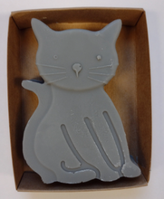 Load image into Gallery viewer, Grey Cat (Whiskers) Kitty Cat Bar Soap
