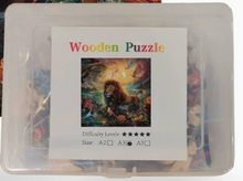 Load image into Gallery viewer, Lion Wild Life Small Wooden Jigsaw Puzzle
