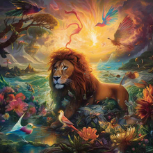 Load image into Gallery viewer, Lion Wild Life Large Wooden Jigsaw Puzzle
