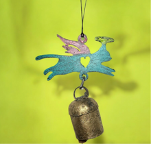 Load image into Gallery viewer, Recycled Metal Memorial Cat Wind Chime
