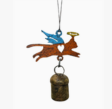 Load image into Gallery viewer, Recycled Metal Memorial Cat Wind Chime
