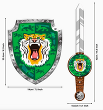 Load image into Gallery viewer, Tiger Armouriez Sword &amp; Shield Set
