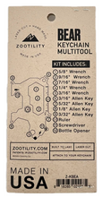 Load image into Gallery viewer, Bear 12-in-1 Keychain Multi-tool
