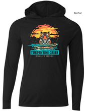 Load image into Gallery viewer, Stained Glass Tiger Unisex Long Sleeve Hooded Tee
