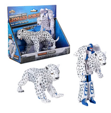 Load image into Gallery viewer, 5" Snow Leopard Robot Transformer
