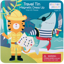 Load image into Gallery viewer, Magnetic Dress-Up Travel Tin: Tiger/Shark
