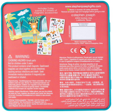 Load image into Gallery viewer, Magnetic Dress-Up Travel Tin: Tiger/Shark
