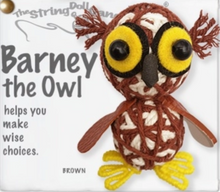 Load image into Gallery viewer, Barney the Owl Stringdoll Keychain
