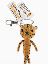Load image into Gallery viewer, Titus the Tiger Stringdoll Keychain
