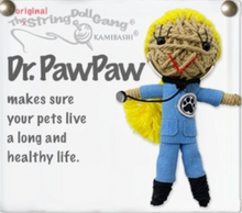 Load image into Gallery viewer, Dr Paw Paw (Blond Ponytail) Stringdoll Keychain
