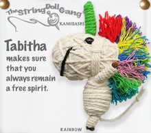 Load image into Gallery viewer, Tabitha the Unicorn Stringdoll Keychain
