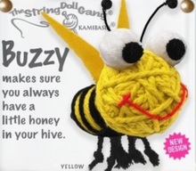 Load image into Gallery viewer, Buzzy the Bee Stringdoll Keychain
