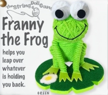 Load image into Gallery viewer, Franny the Frog Stringdoll Keychain
