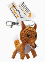 Load image into Gallery viewer, Foxy the Fox Stringdoll Keychain
