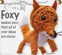 Load image into Gallery viewer, Foxy the Fox Stringdoll Keychain
