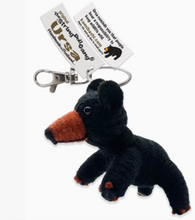 Load image into Gallery viewer, Ursa the Black Bear Stringdoll Keychain
