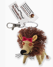 Load image into Gallery viewer, Cowardly Lion Stringdoll Keychain
