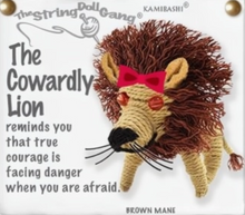 Load image into Gallery viewer, Cowardly Lion Stringdoll Keychain
