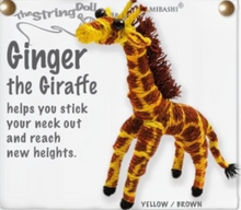 Load image into Gallery viewer, Ginger the Giraffe Stringdoll Keychain
