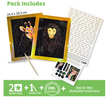 Load image into Gallery viewer, Scratch Art - Animal Power
