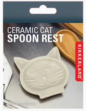 Load image into Gallery viewer, Ceramic Cat Spoon Rest
