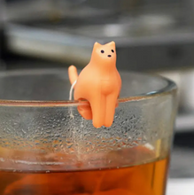 Load image into Gallery viewer, Cat Tea Bag Holder - Set of 4
