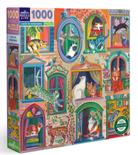 Load image into Gallery viewer, Cats in the Windows 1000pc Puzzle
