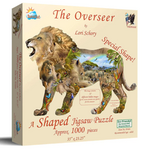 Load image into Gallery viewer, The Overseer Lion 1000pc Shaped Puzzle
