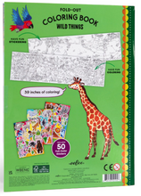 Load image into Gallery viewer, Wild Things Fold-Out Coloring Book
