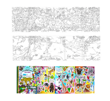 Load image into Gallery viewer, Wild Things Fold-Out Coloring Book
