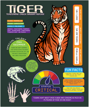 Load image into Gallery viewer, Tiger Infographic Youth Tee
