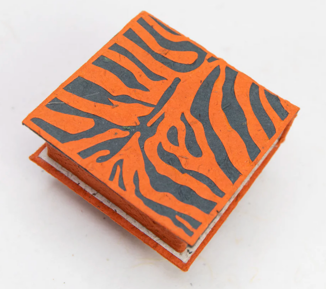 Tiger Stripe PooPoo Paper Note Box