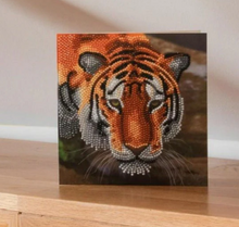 Load image into Gallery viewer, Tiger Crystal Art Card Kit

