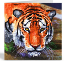 Load image into Gallery viewer, Tiger Crystal Art Card Kit
